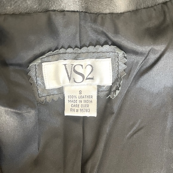 Vintage VS2 Genuine Leather Jacket, Woman’s Size Small, Black - Picture 5 of 6